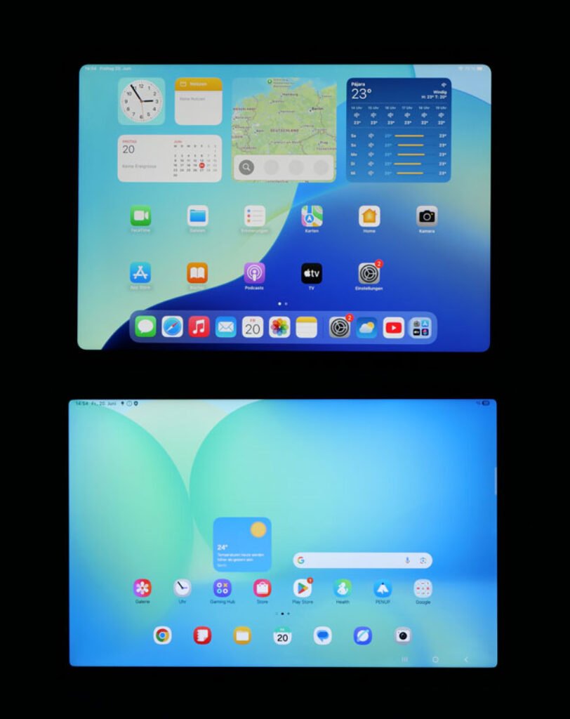 iPad 2025 vs. Galaxy S10 FE Display
