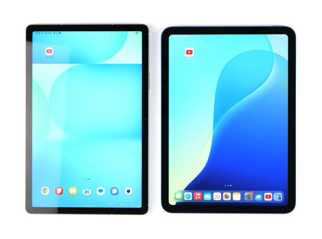 iPad 2025 vs. Galaxy S10 FE Hochformat
