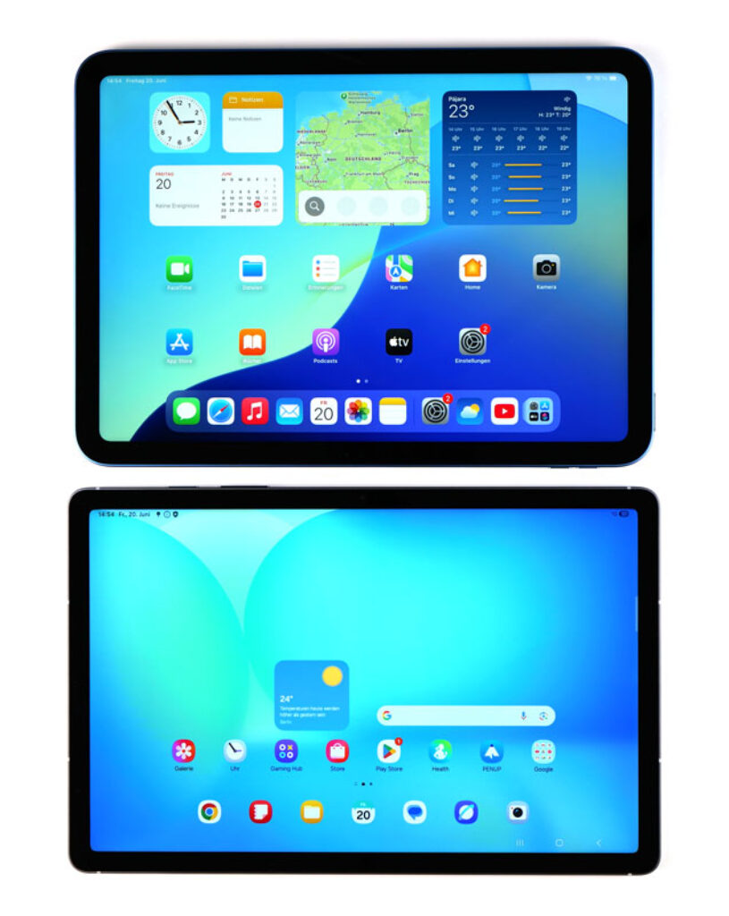 iPad 2025 vs. Galaxy S10 FE Display