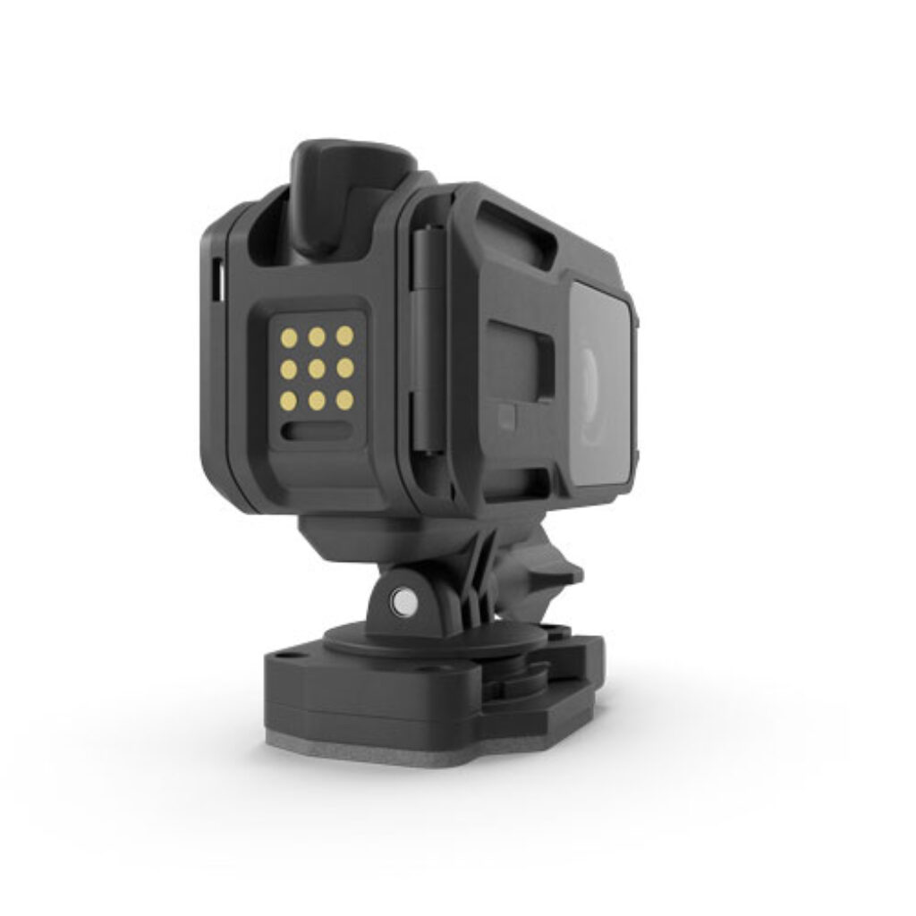 Action-Cam Anschlüsse mit Mount
