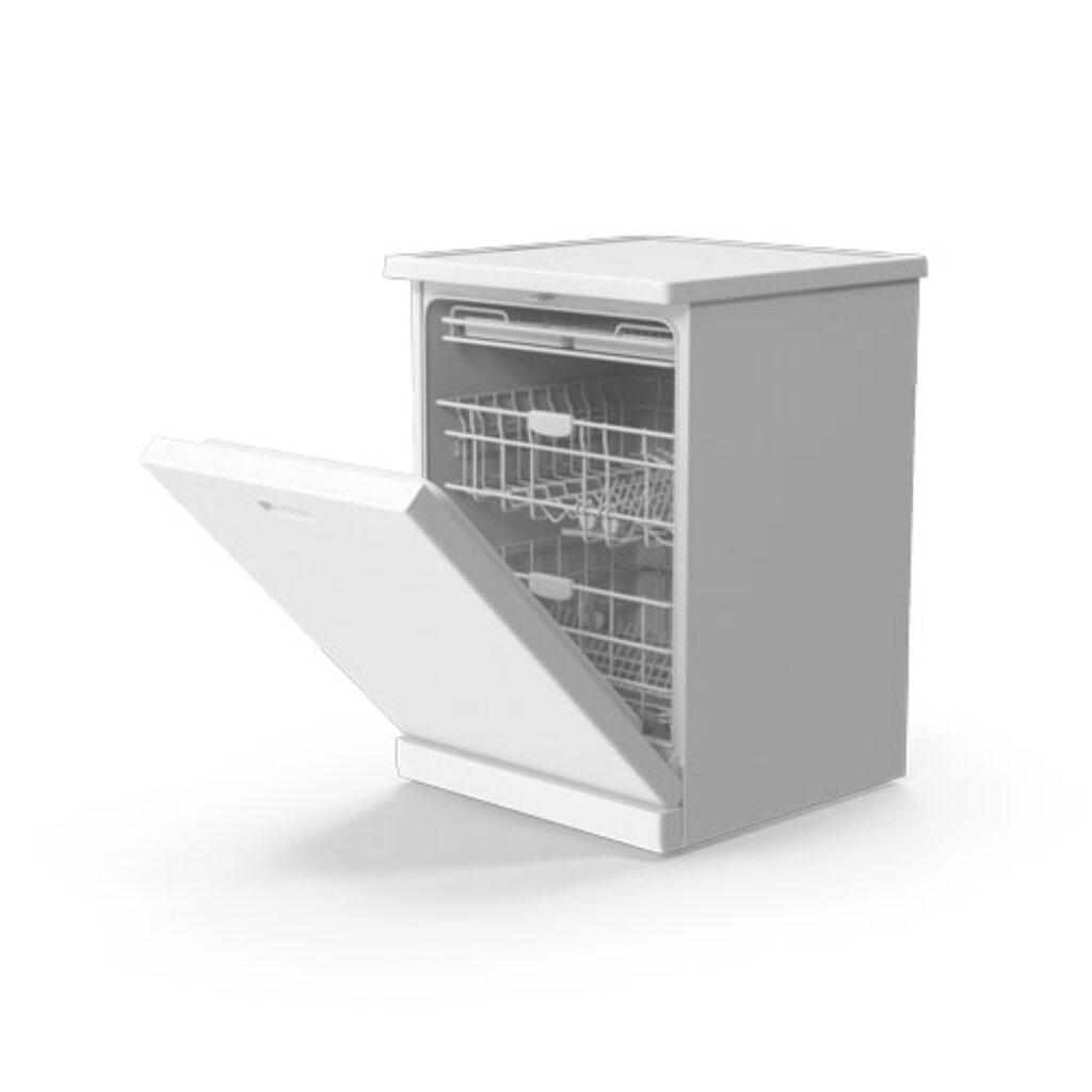 Geschirrspüler offen