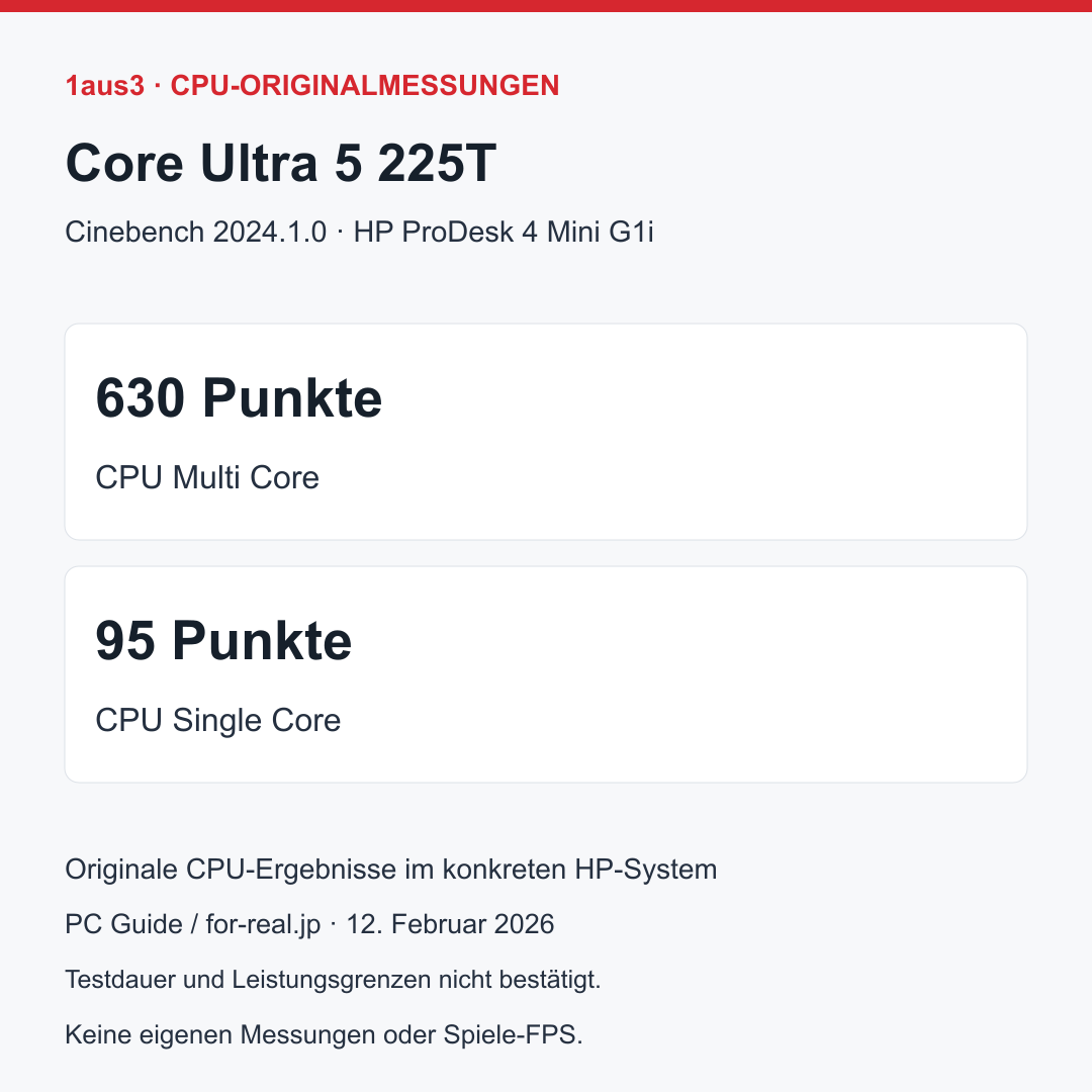 Intel Core Ultra 5 225T, Tray ohne Kühler