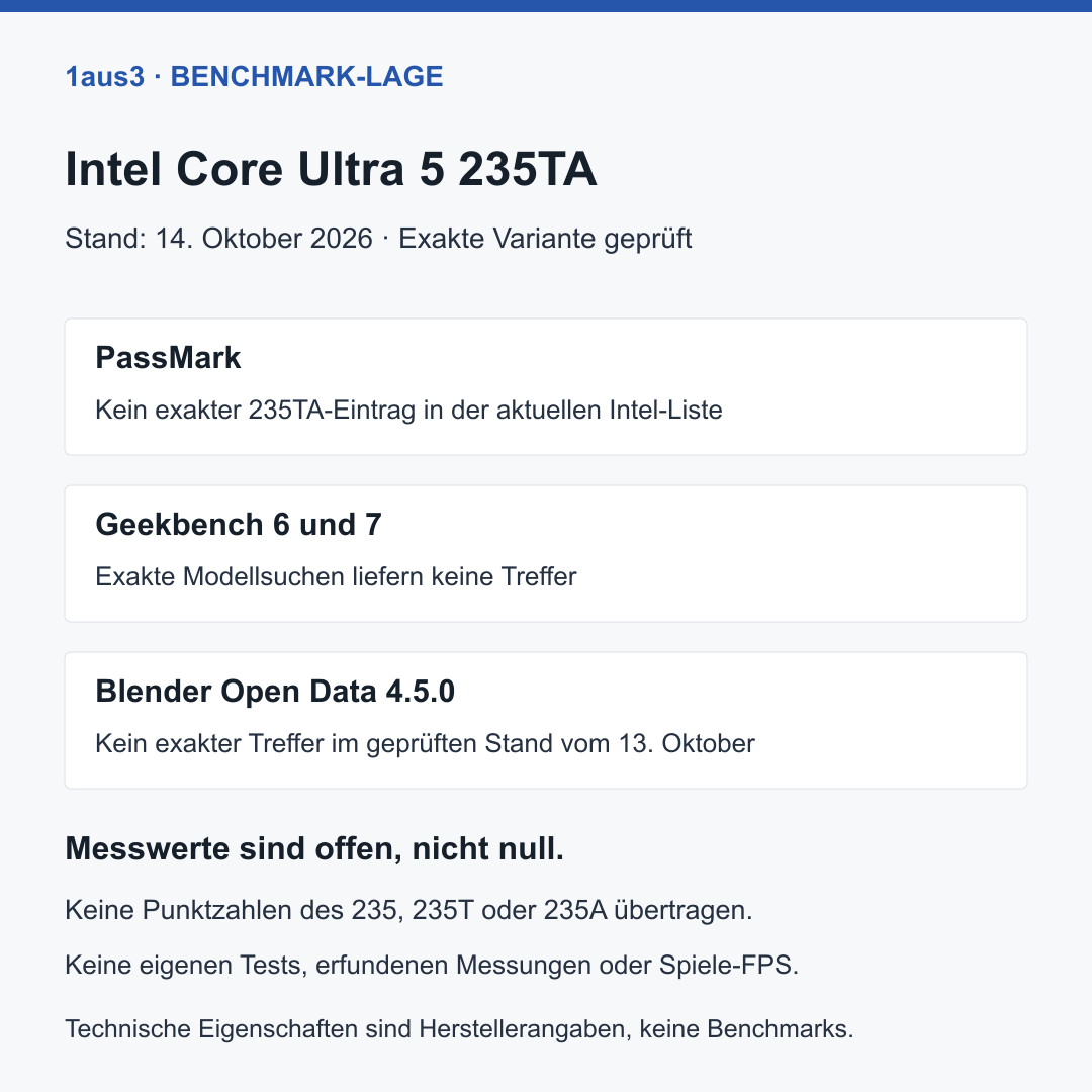 Intel Core Ultra 5 235TA, Lenovo OEM Ersatzteil 5SA1Q43812