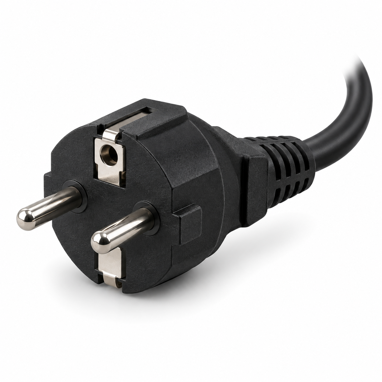 Symbolbild: Schutzkontakt-Netzstecker für den Betrieb an einer Steckdose