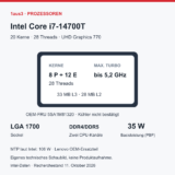 Intel Core i7-14700T im Review: Benchmarks und Lenovo-Ersatzteil