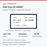 Intel Core i9-14900F im Review: 32 Threads, Benchmarks und Tray