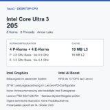 Intel Core Ultra 3 205 im Review: acht Kerne und Benchmarks