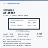 Intel Xeon w5-2555X im Review: 14 Kerne und W790
